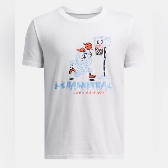 Under Armour Other - Under Armour White Boys Basketball Graphic Tshirt